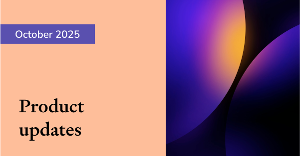 Product updates October