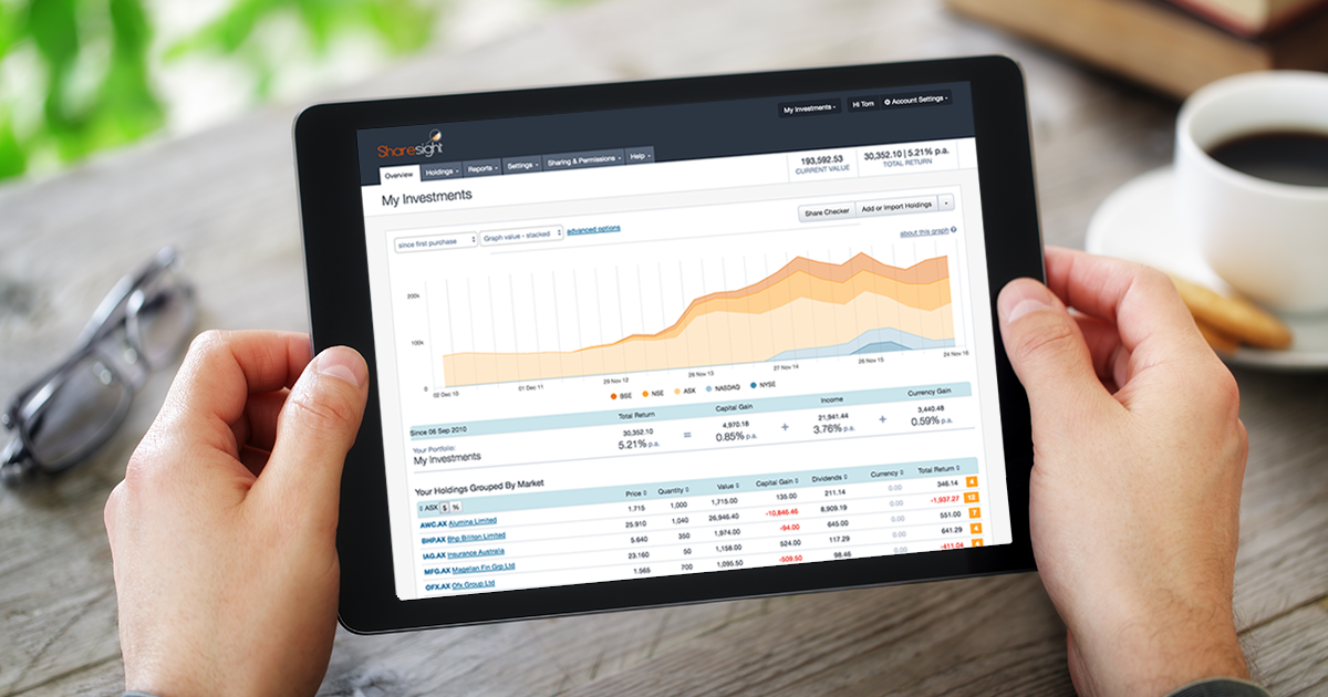 featured - Sharesight Portfolio on iPad