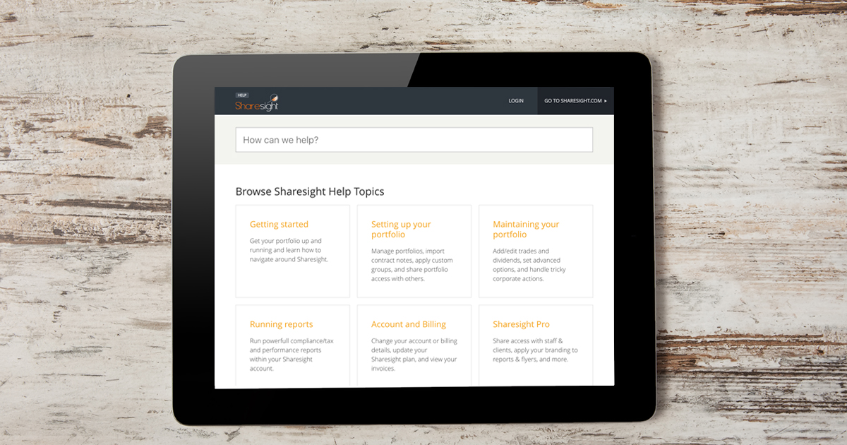 featured - sharesight help website