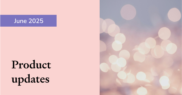 Product updates June