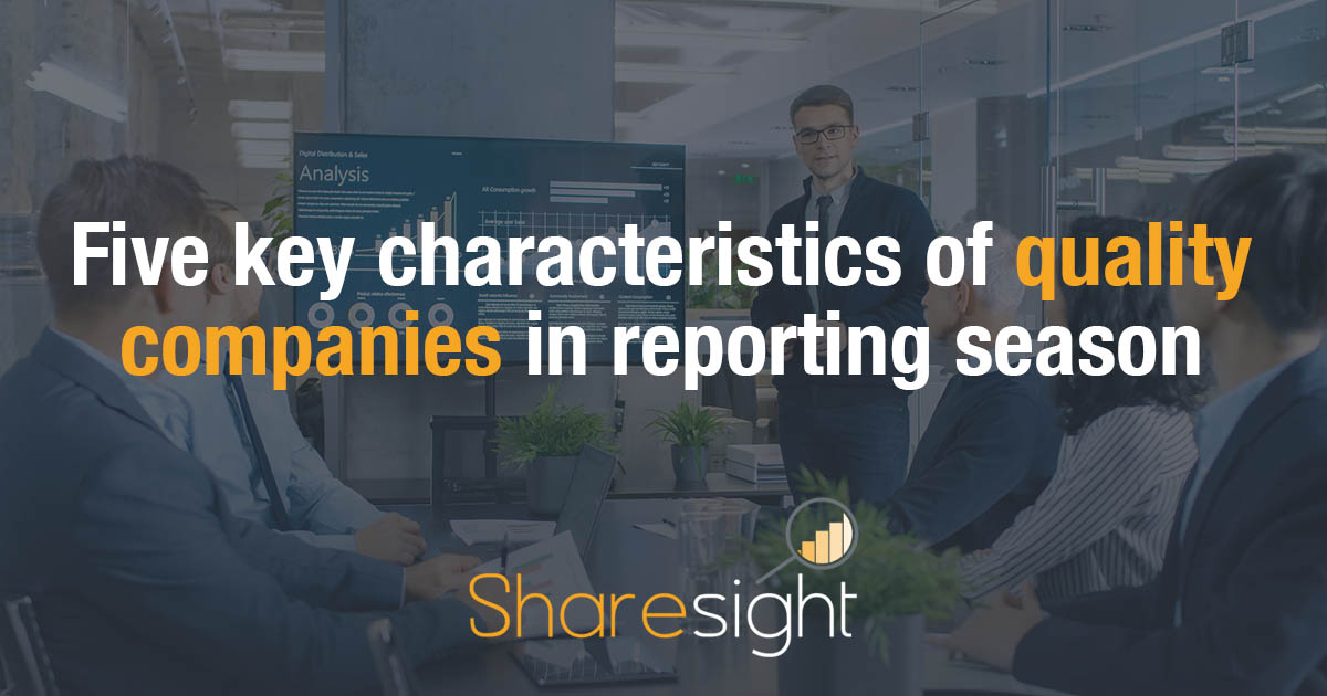 Characteristics of quality companies