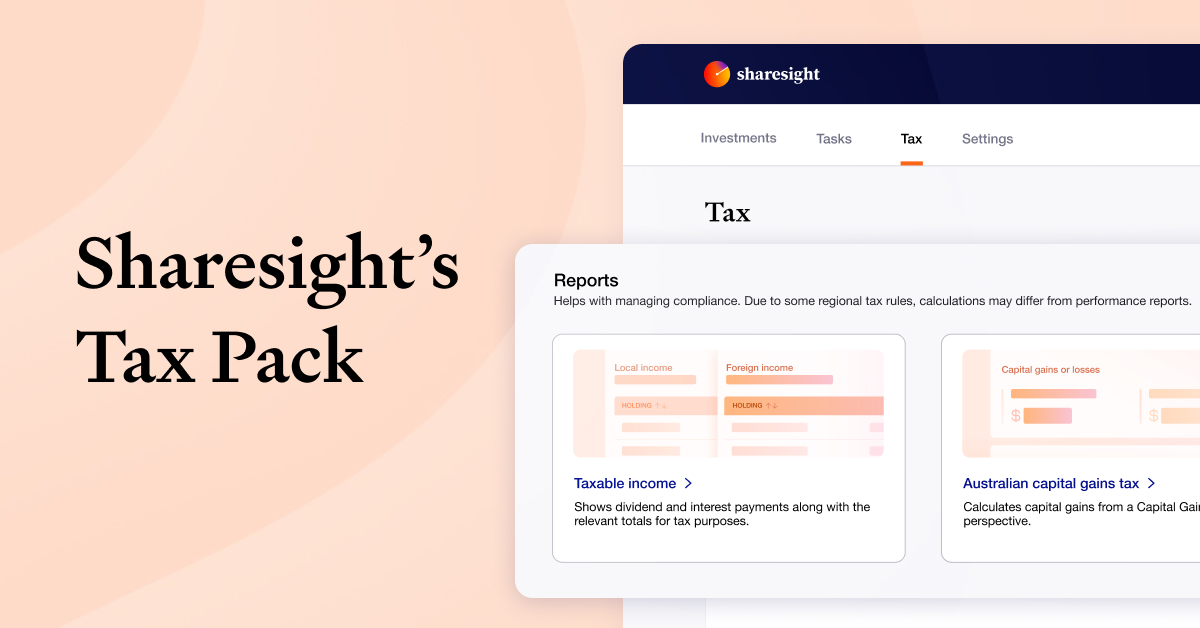 Sharesight tax pack