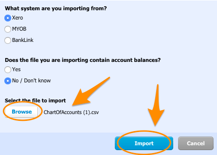 Xero - import data