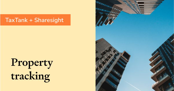Property tracking TaxTank Sharesight