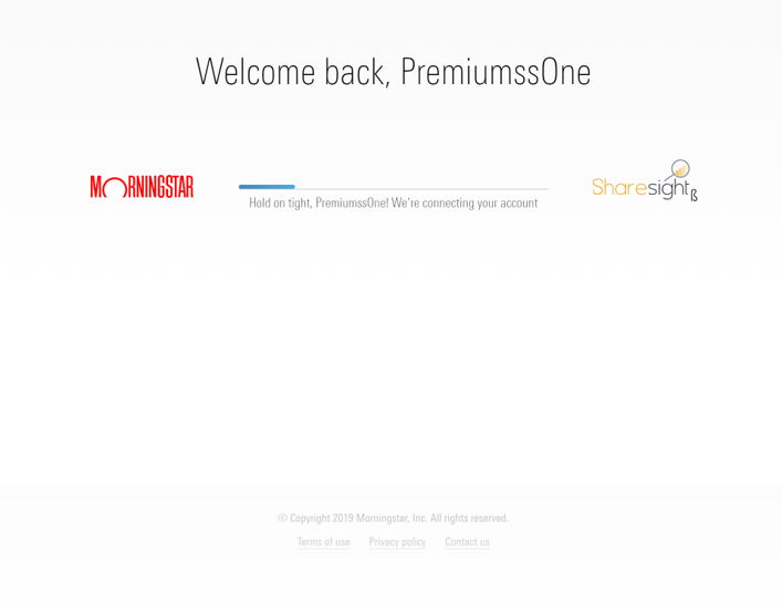 Morningstar loading page