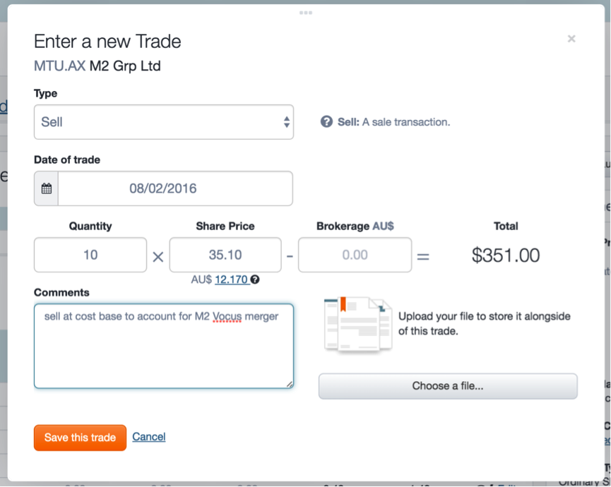 M2 Vocus merger - screenshot 1