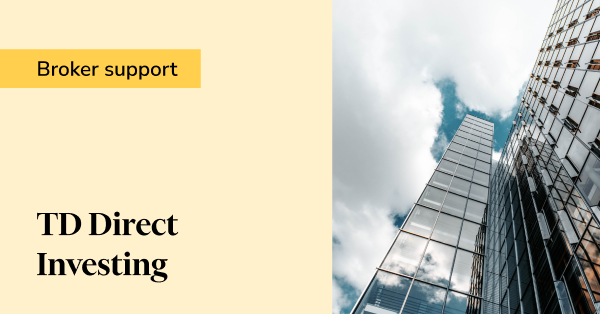 td direct investing Sharesight