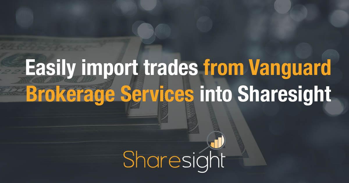 sharesight vanguard brokerage services