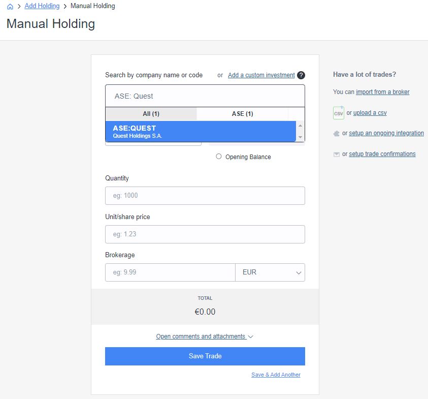 Track ASE stocks in Sharesight