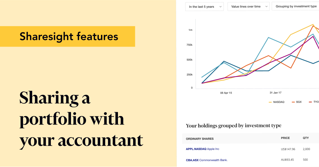Share your Sharesight portfolio with your accountant