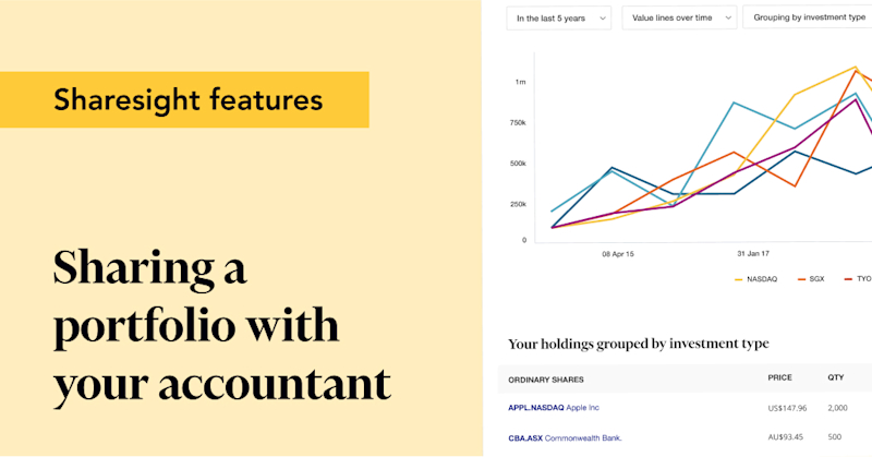 Share your Sharesight portfolio with your accountant