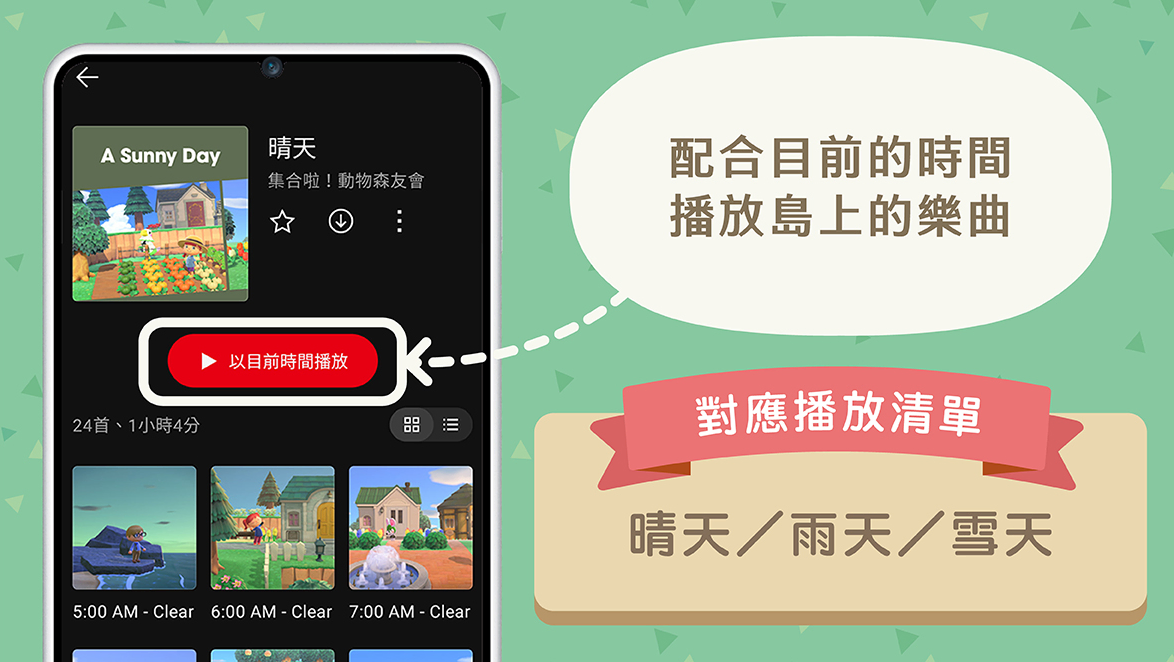 Nintendo Music 應用程式介面示意圖