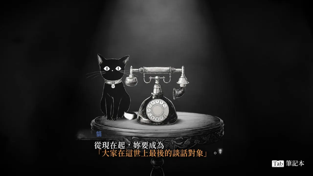 遊戲中的電話通訊畫面