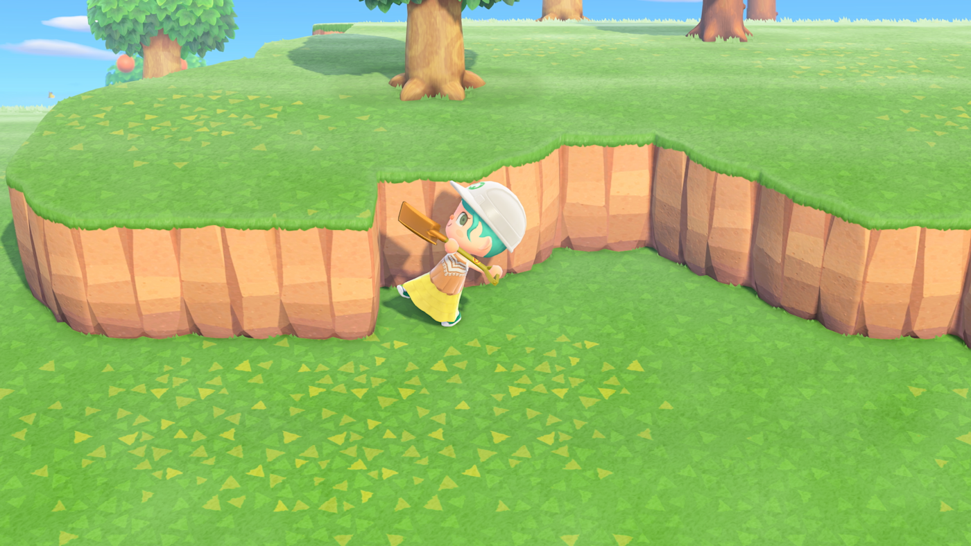 玩家在夢境島上自由地進行地形改造，創造出獨特的地貌。