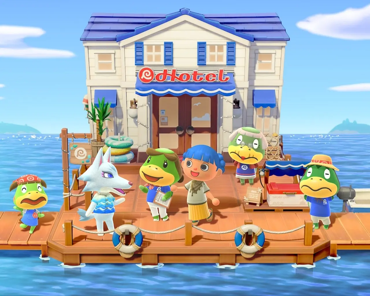 Ver. 3.0 更新的主視覺，展示了全新的度假旅館以及多位新舊角色。