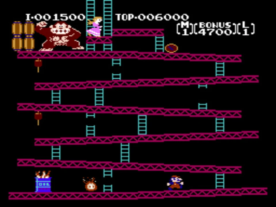 1981年街機版遊戲畫面