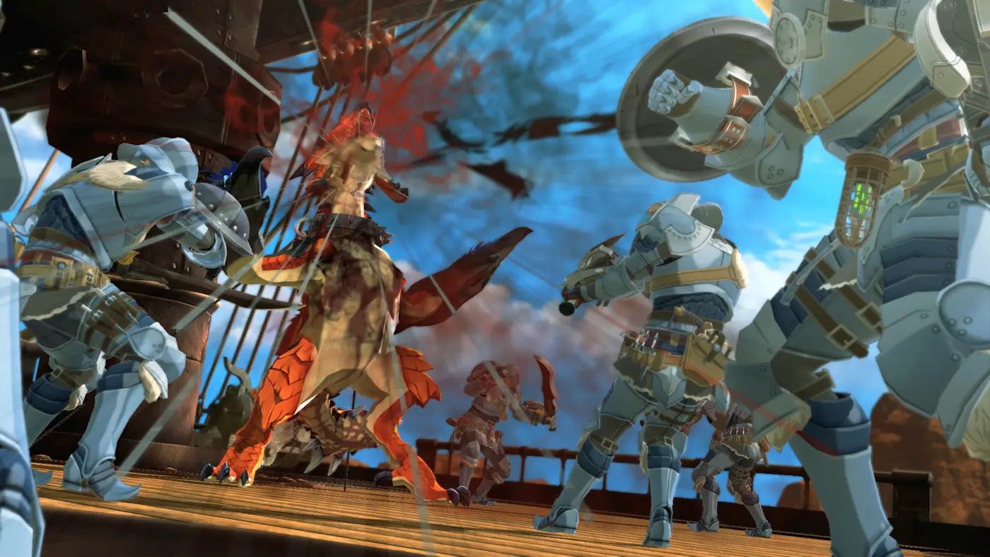 遊戲戰鬥中帥氣的合擊