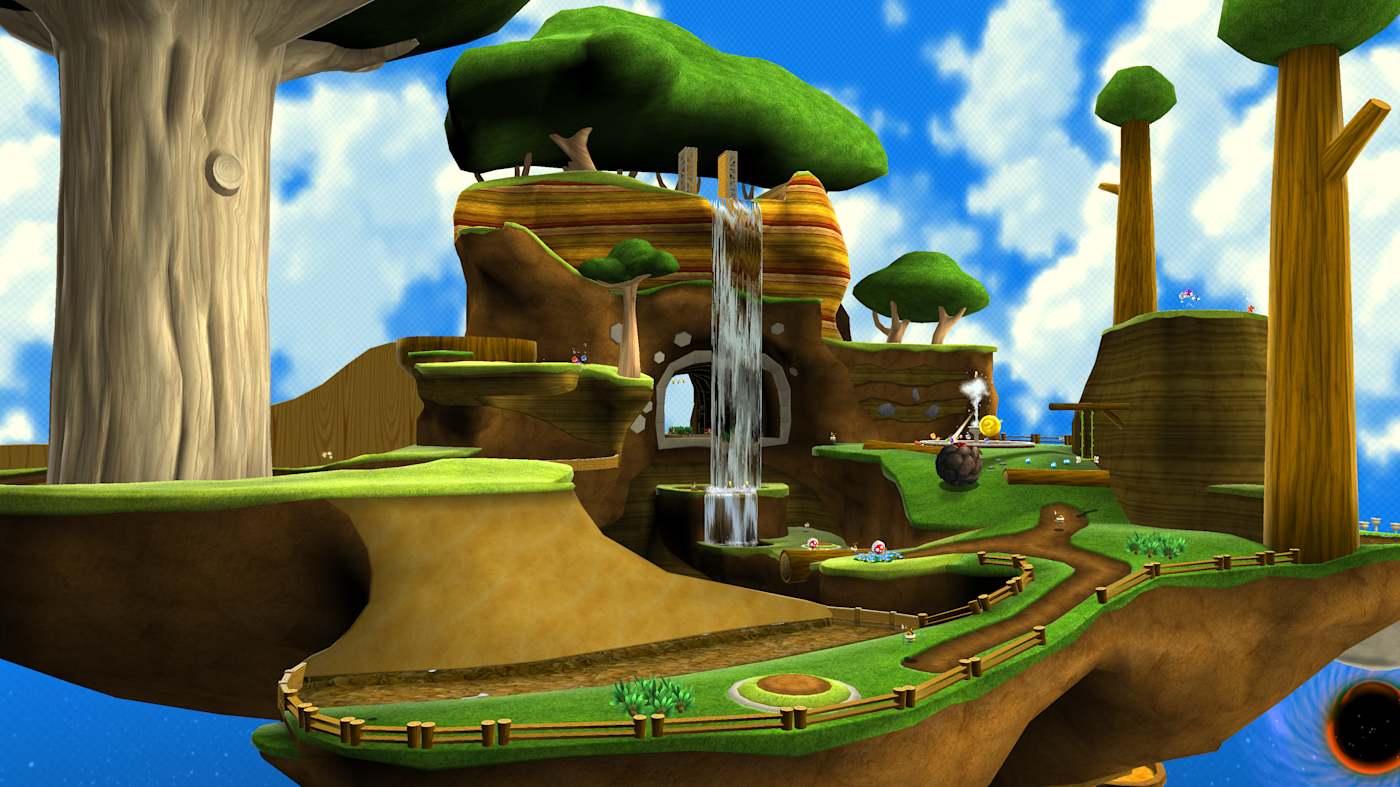 充滿綠意的草原銀河