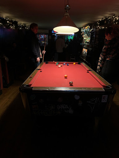 Blue and Gold - Pool table