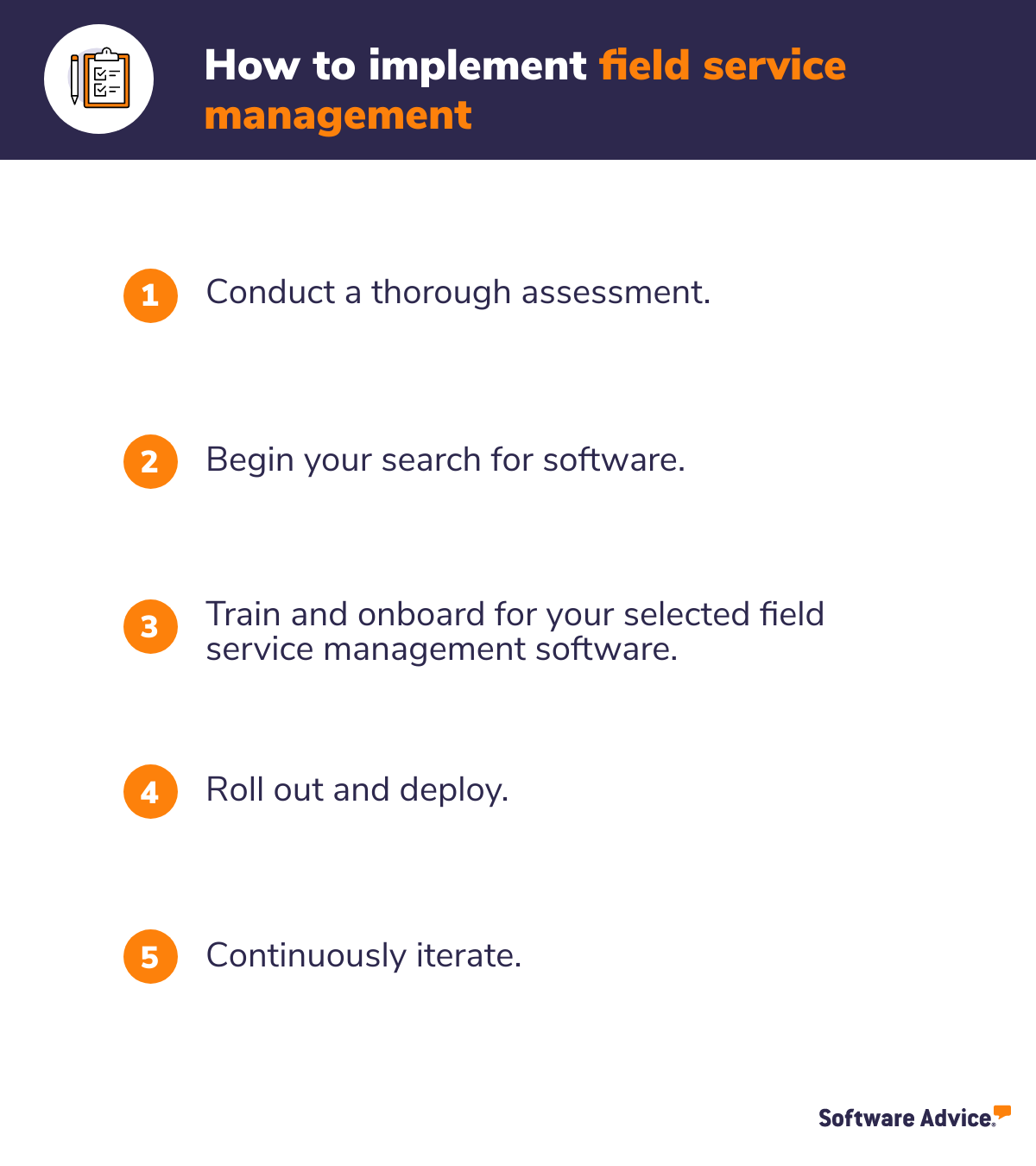 How to implement field service management