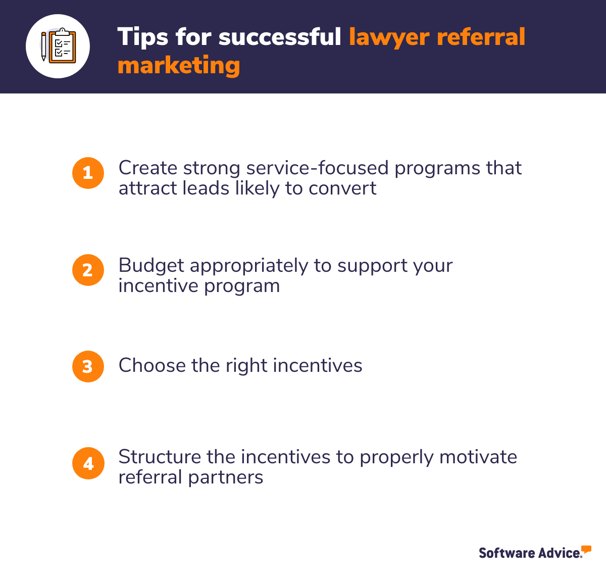 SA graphic listing tips for successful lawyer referral marketing