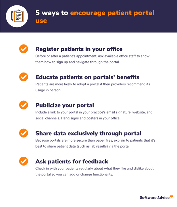 5 ways to encourage patient portal use