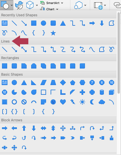 Word 2016: Shapes