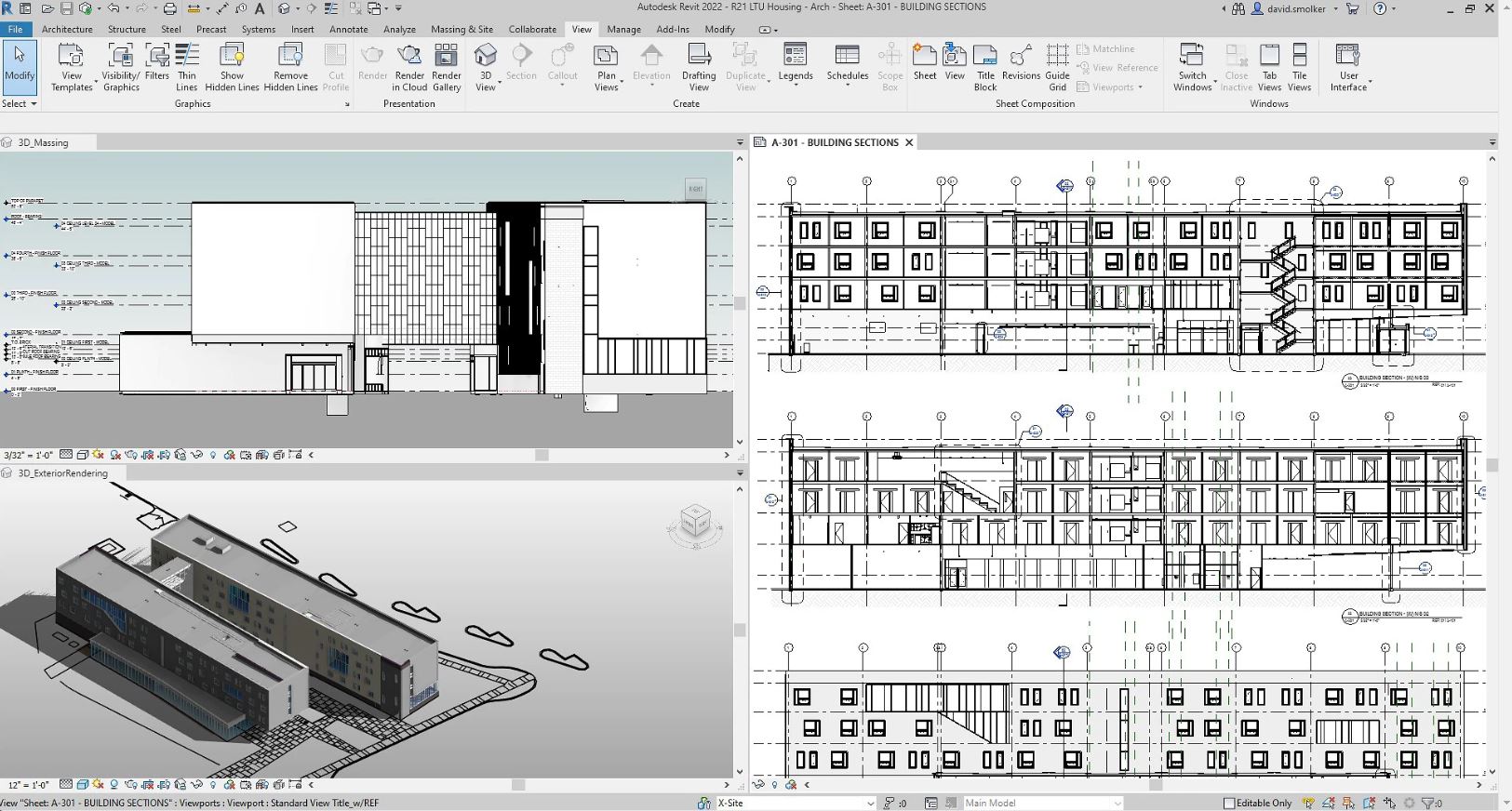 3D visualization using Revit