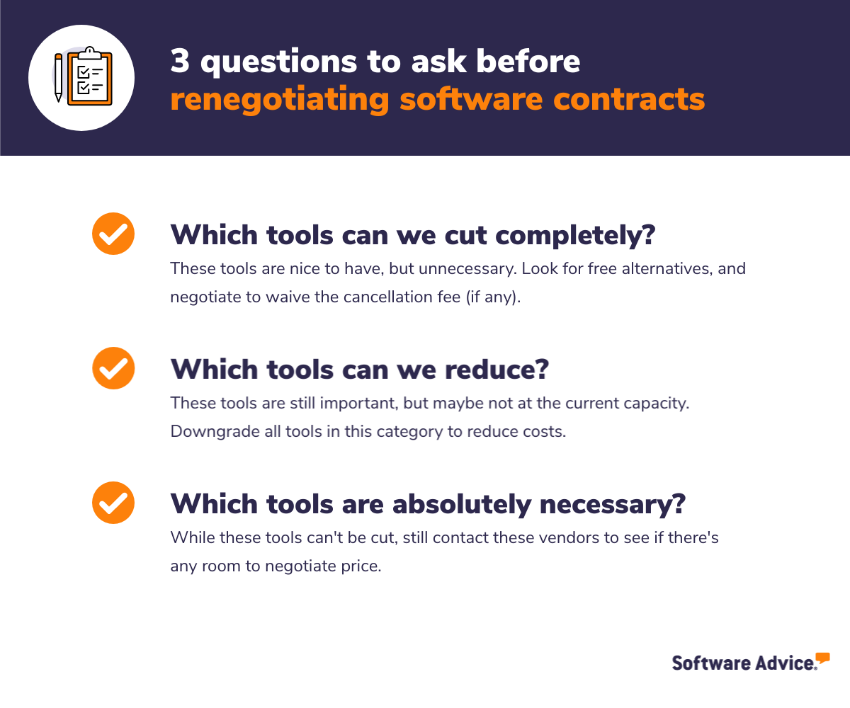 3 questions to ask when renegotiating with vendors