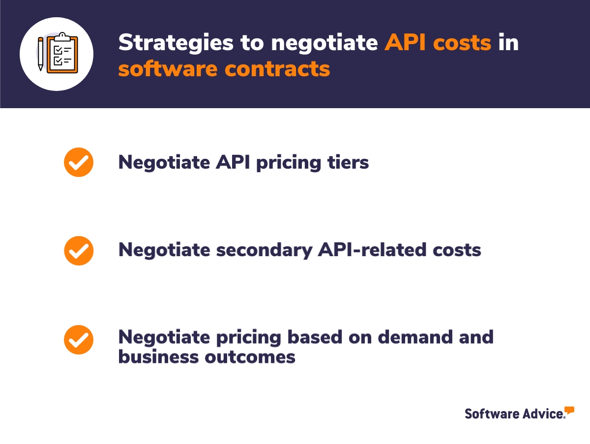 Strategies to negotiate API costs in software contracts