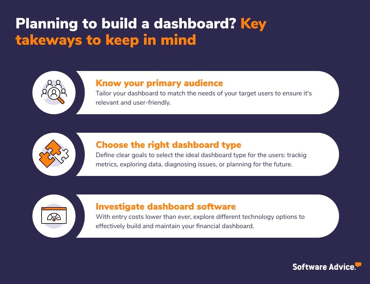 SA graphic: Planning to build a dashboard? 4 key takeaways to keep in mind