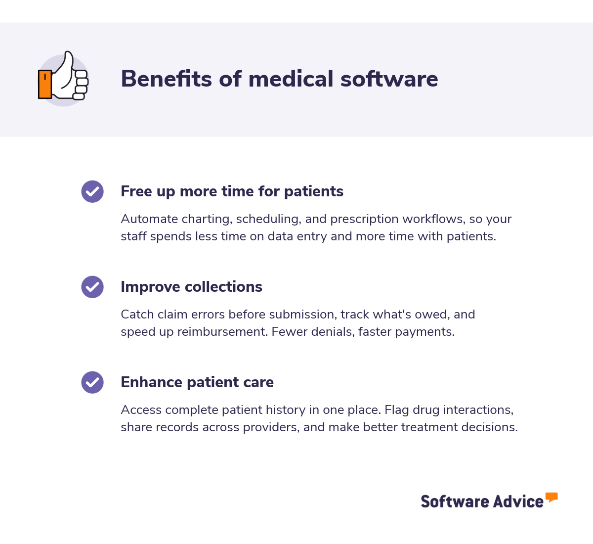 Benefits of medical software
