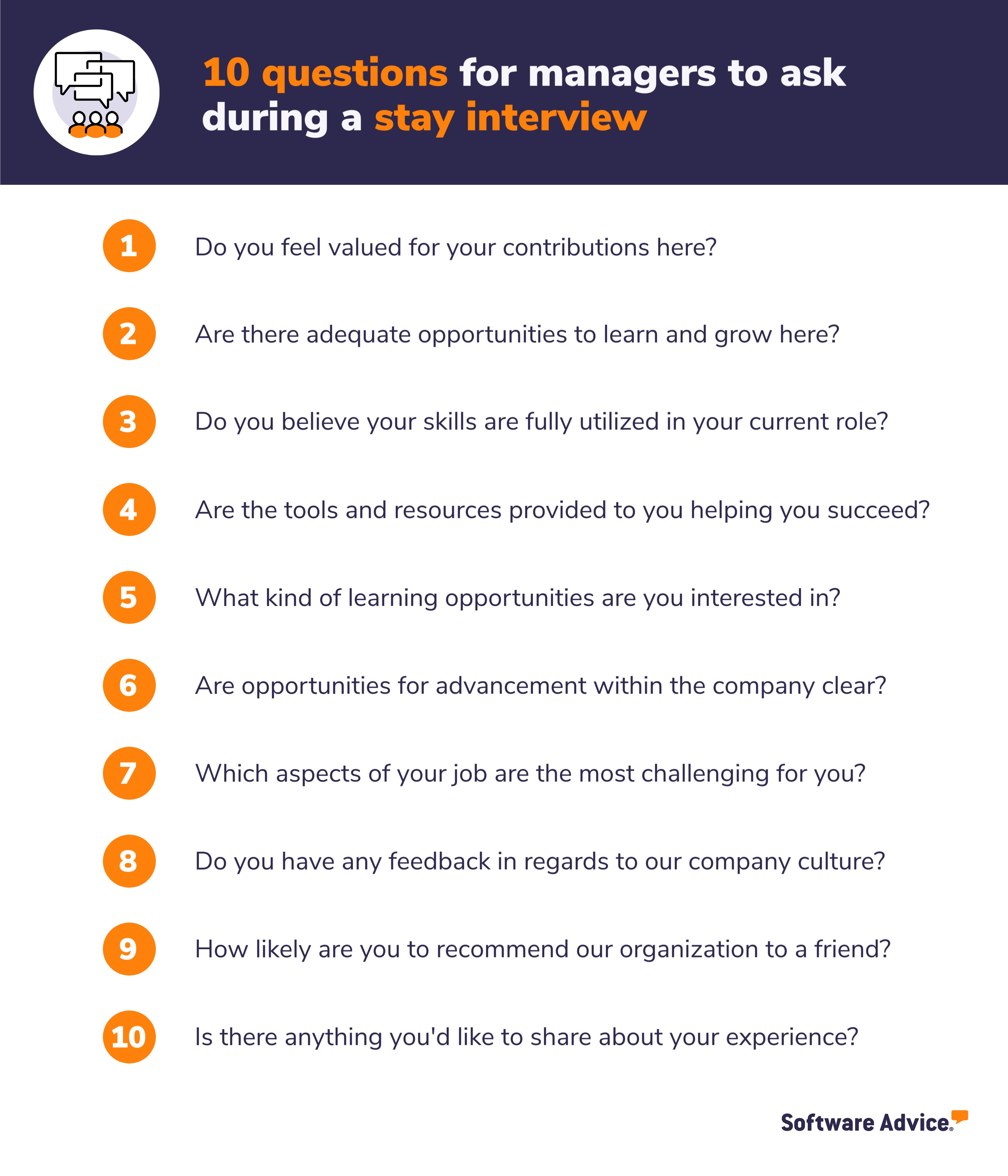 10 stay interview questions