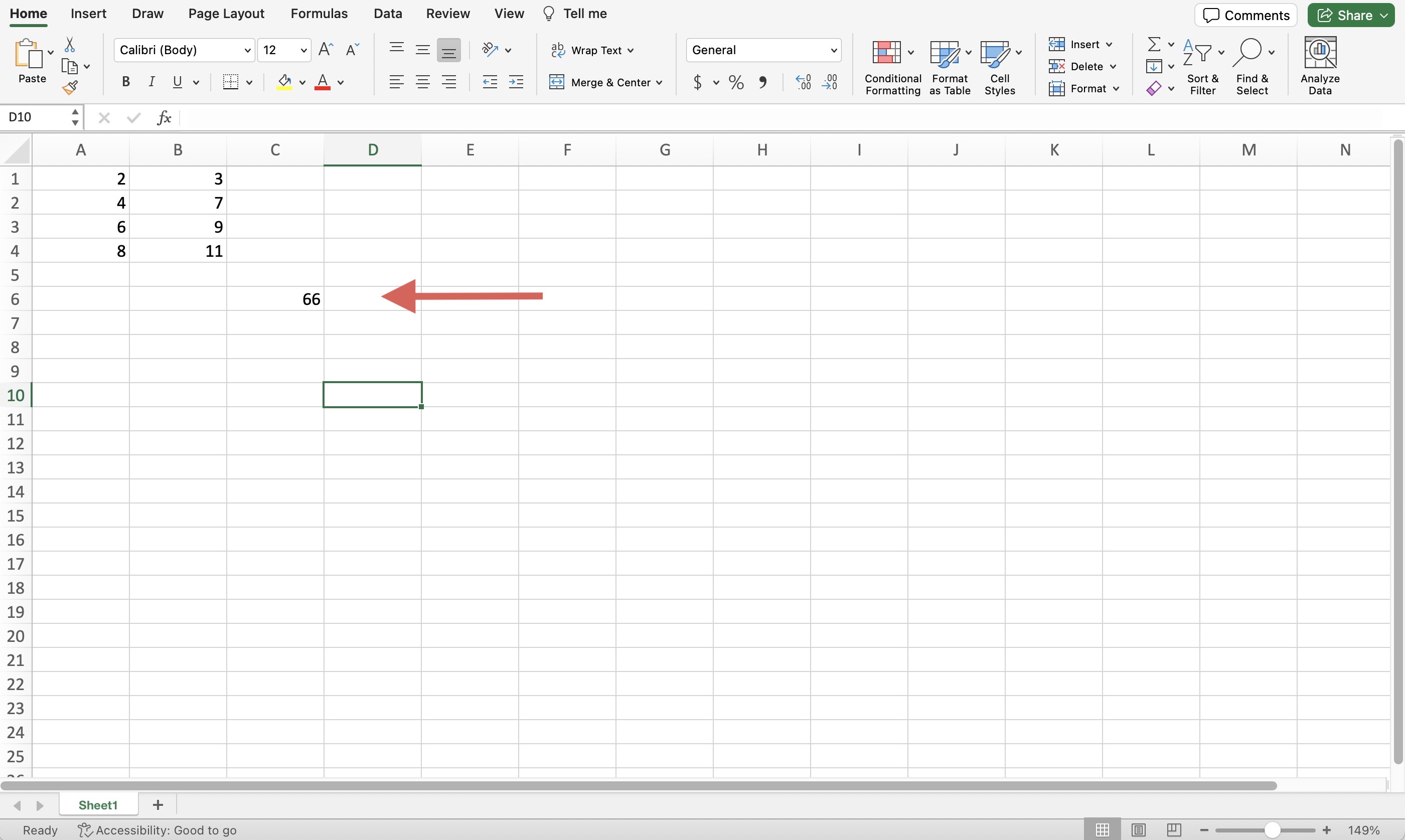 Screenshot of a sheet in Excel with multiplied columns