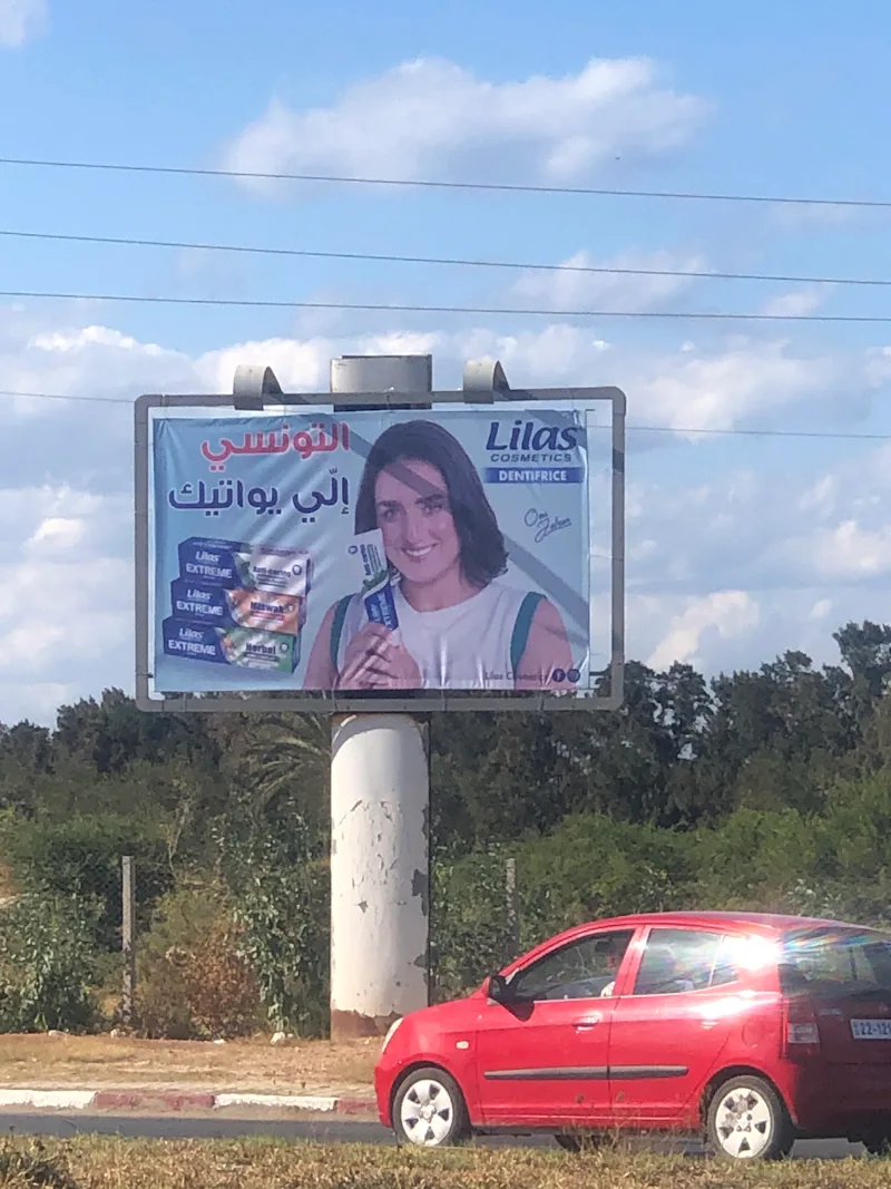 Panneau publicitaire — Panneaux publicitaires #10, L’entrée de la ville de Monastir zone touristique 