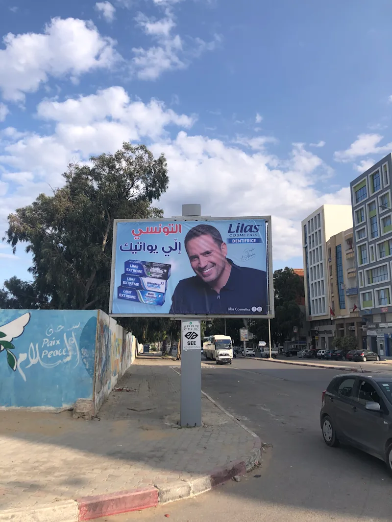 Panneau publicitaire — Panneaux publicitaires #2, A côté de la complexe culturelle de Monastir