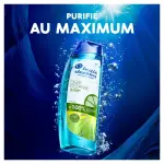 Infographique: flacon de shampoing Head&Shoulders - DEEP CLEANSE OIL CONTROL - PURIFIE AU MAXIMUM