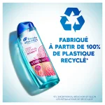 Infographique: Fabriqué à partir de 100% de plastique recycle à l'excerption du bouchon et selon les installations de recyclage
