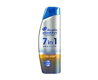 shampooing Head & shoulders bouteille blanche avec texte