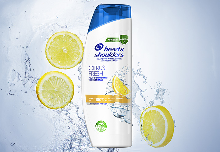 bouteille de shampooing Head & Shoulders citrus Fresh