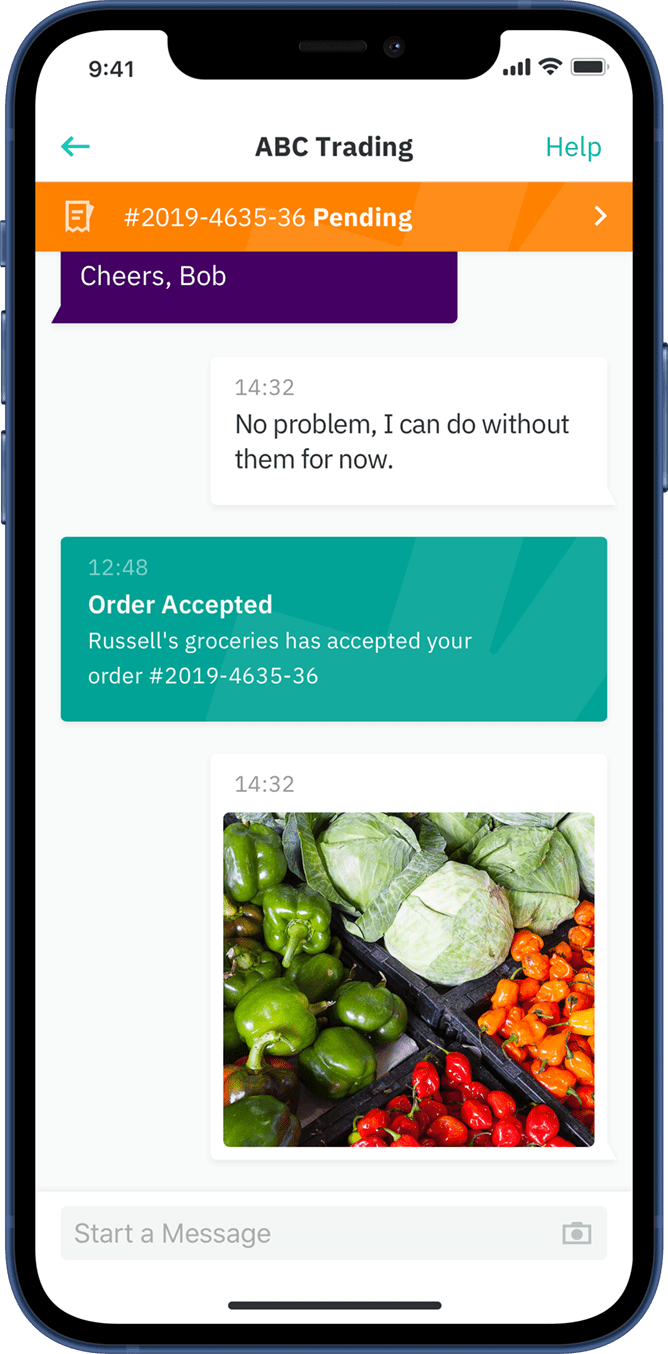 The Deliveroo iOS app on an iPhone device