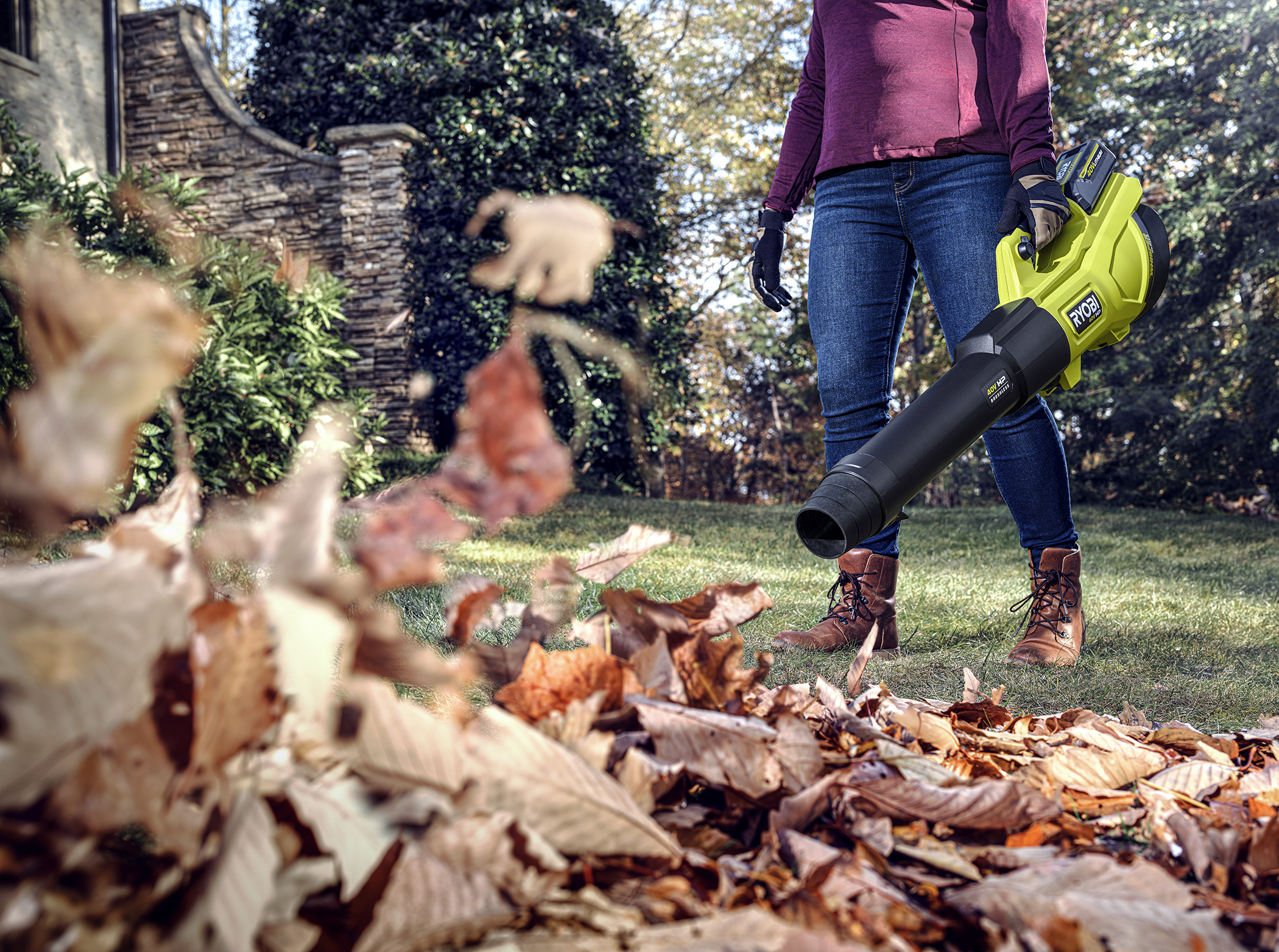 Ryobi leaf blower and best sale trimmer combo