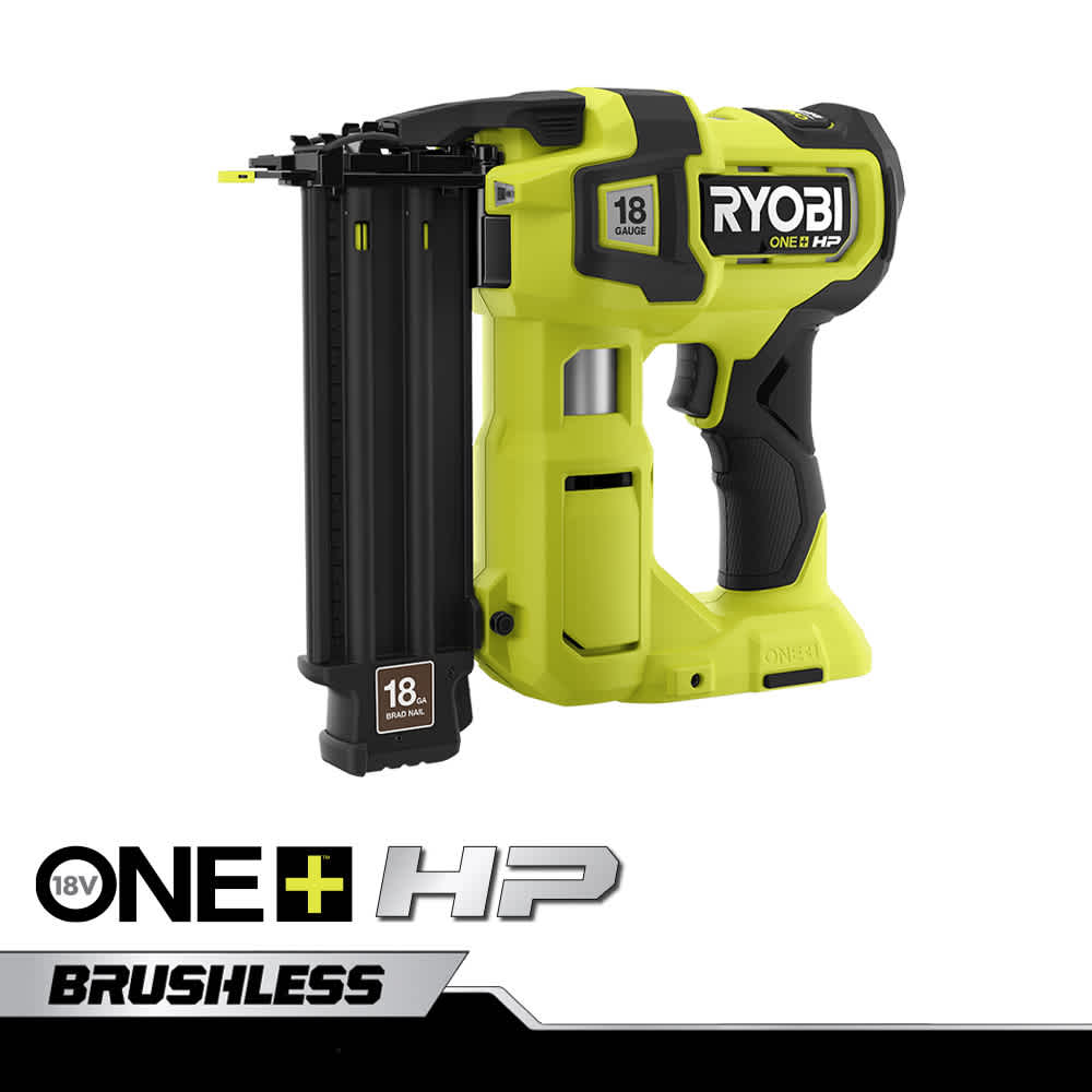 Feature Image for 18V ONE+ HP BRUSHLESS AIRSTRIKE 18GA BRAD NAILER - TOOL ONLY.