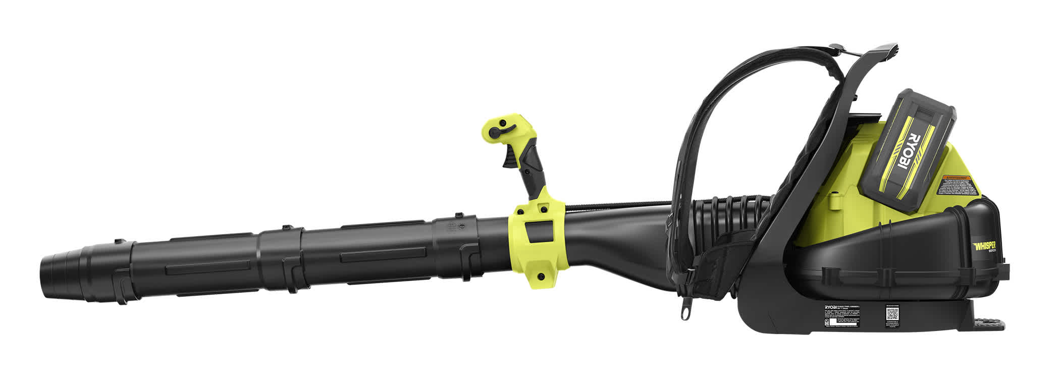 Product Features Image for 40V HP BRUSHLESS 730 CFM WHISPER SERIES BACKPACK BLOWER.