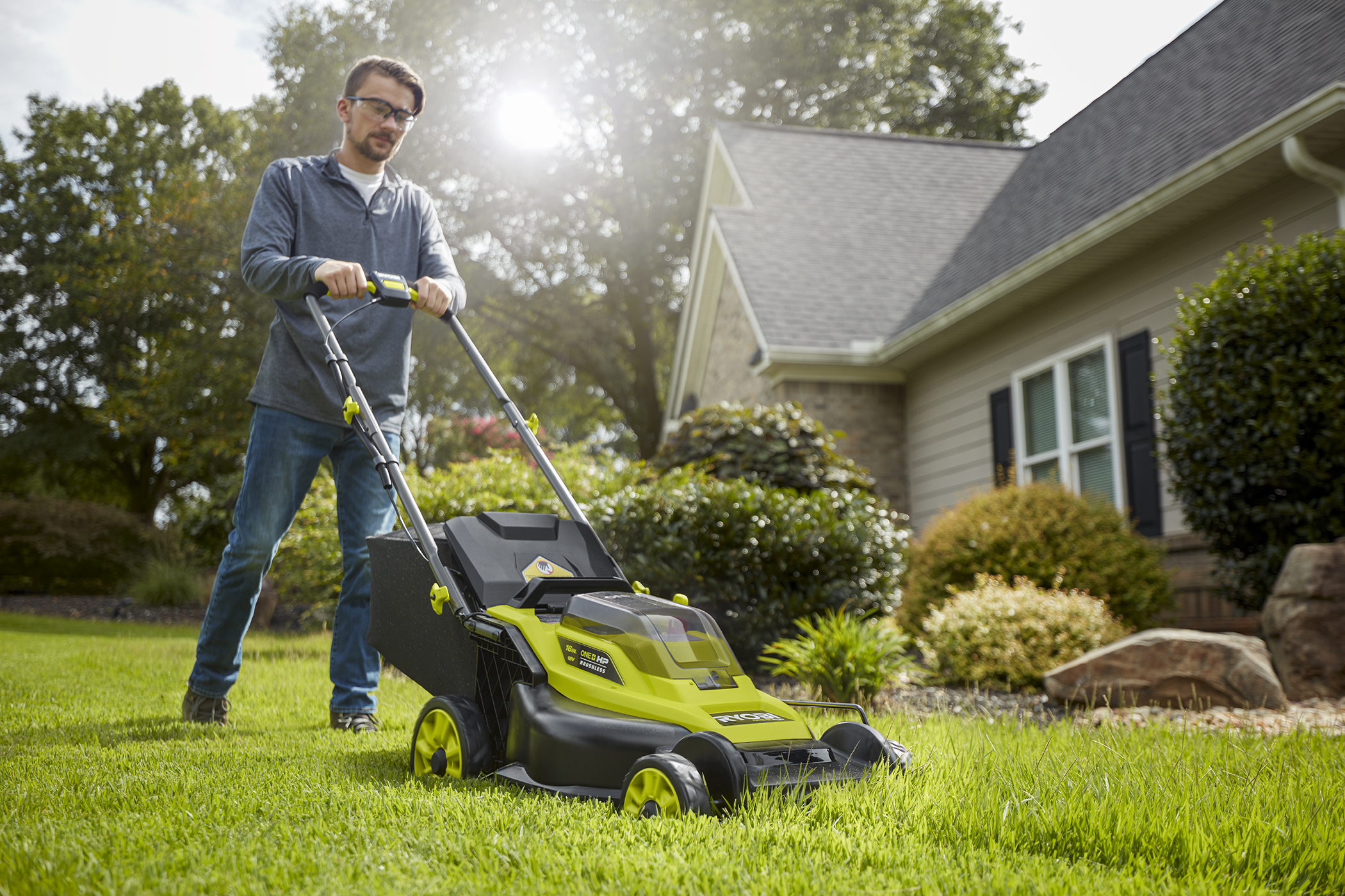 Ryobi on sale hybrid mower