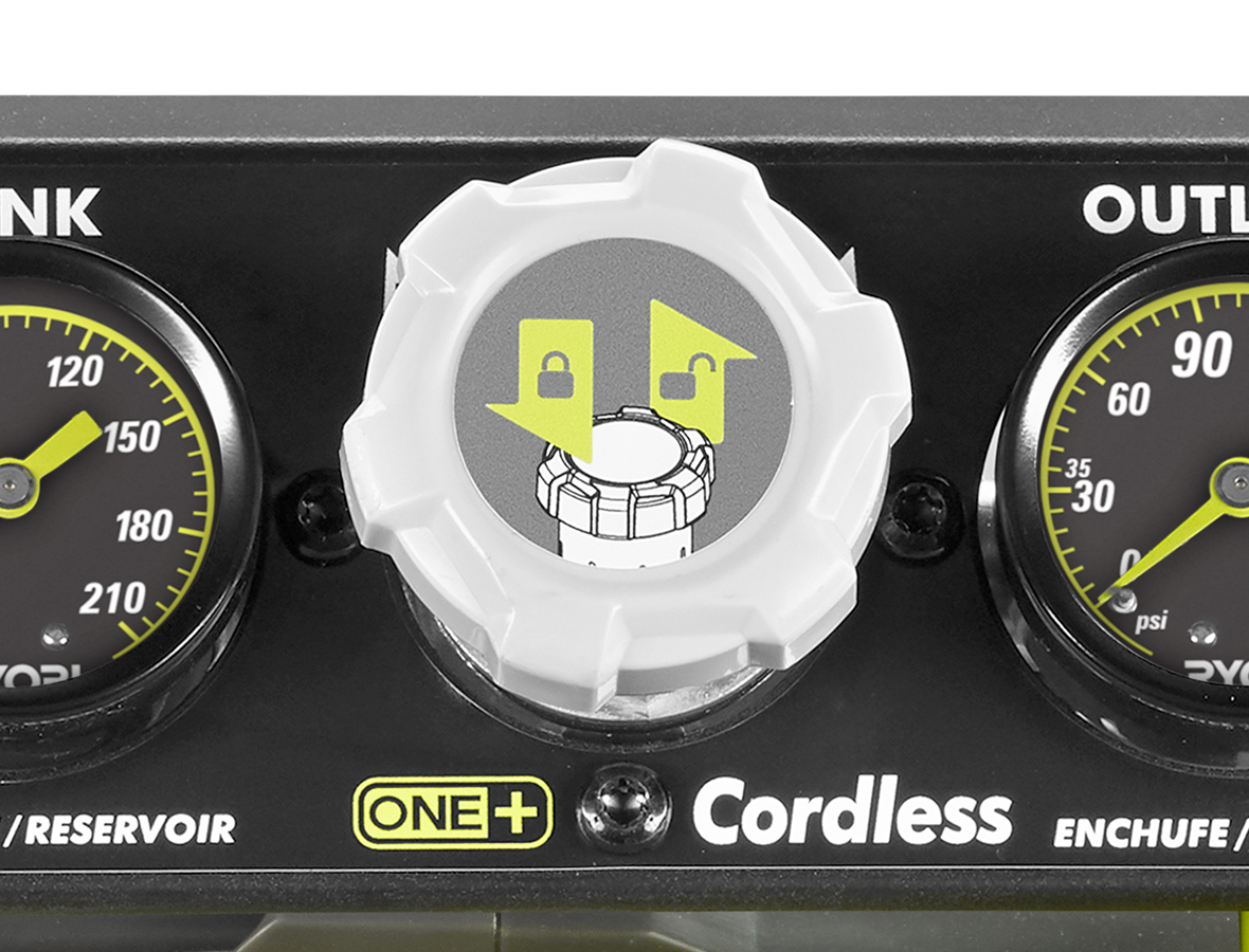 Product Features Image for 18V ONE+™ 1 Gallon air compressor.