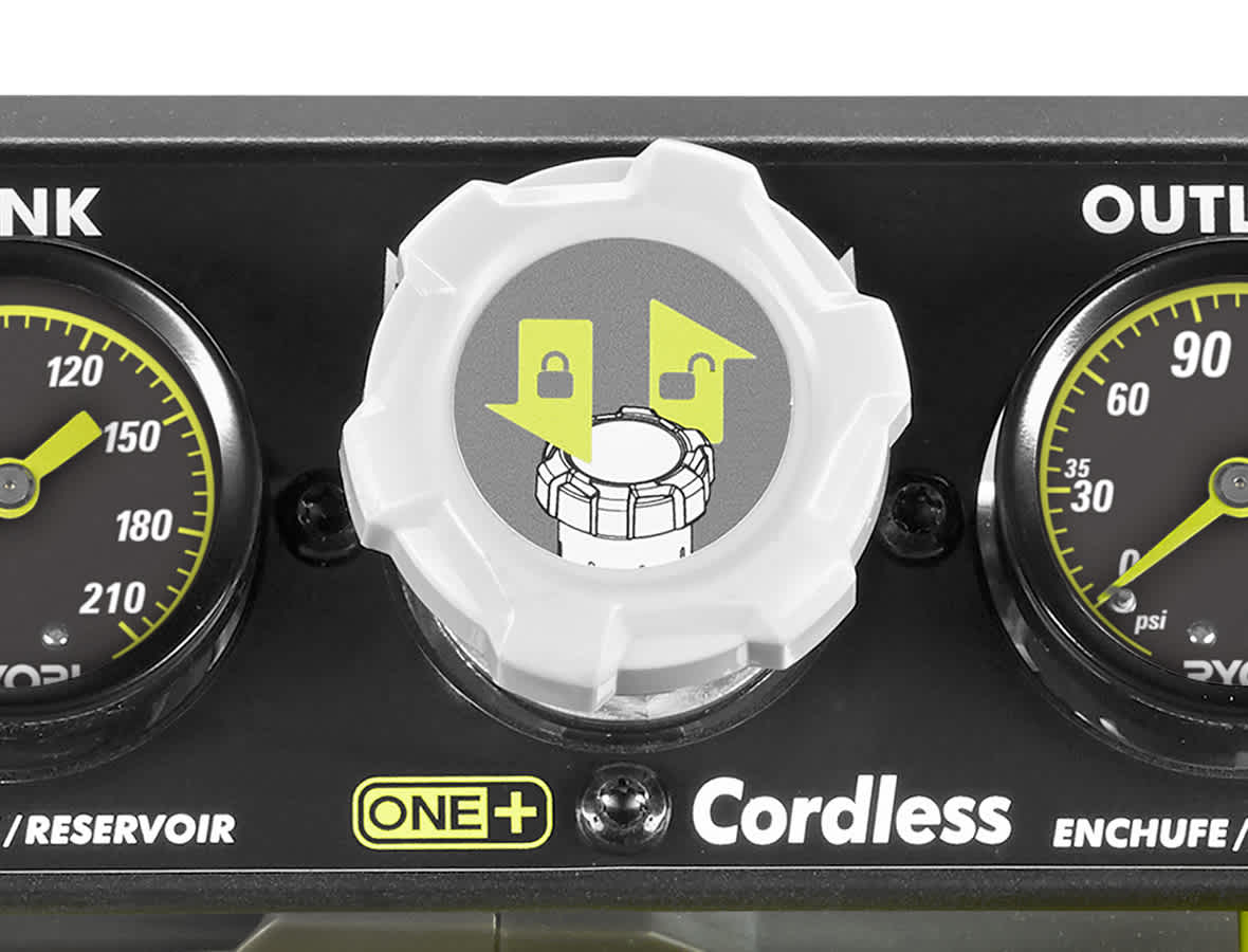 Product Features Image for 18V ONE+™ 1 Gallon air compressor.