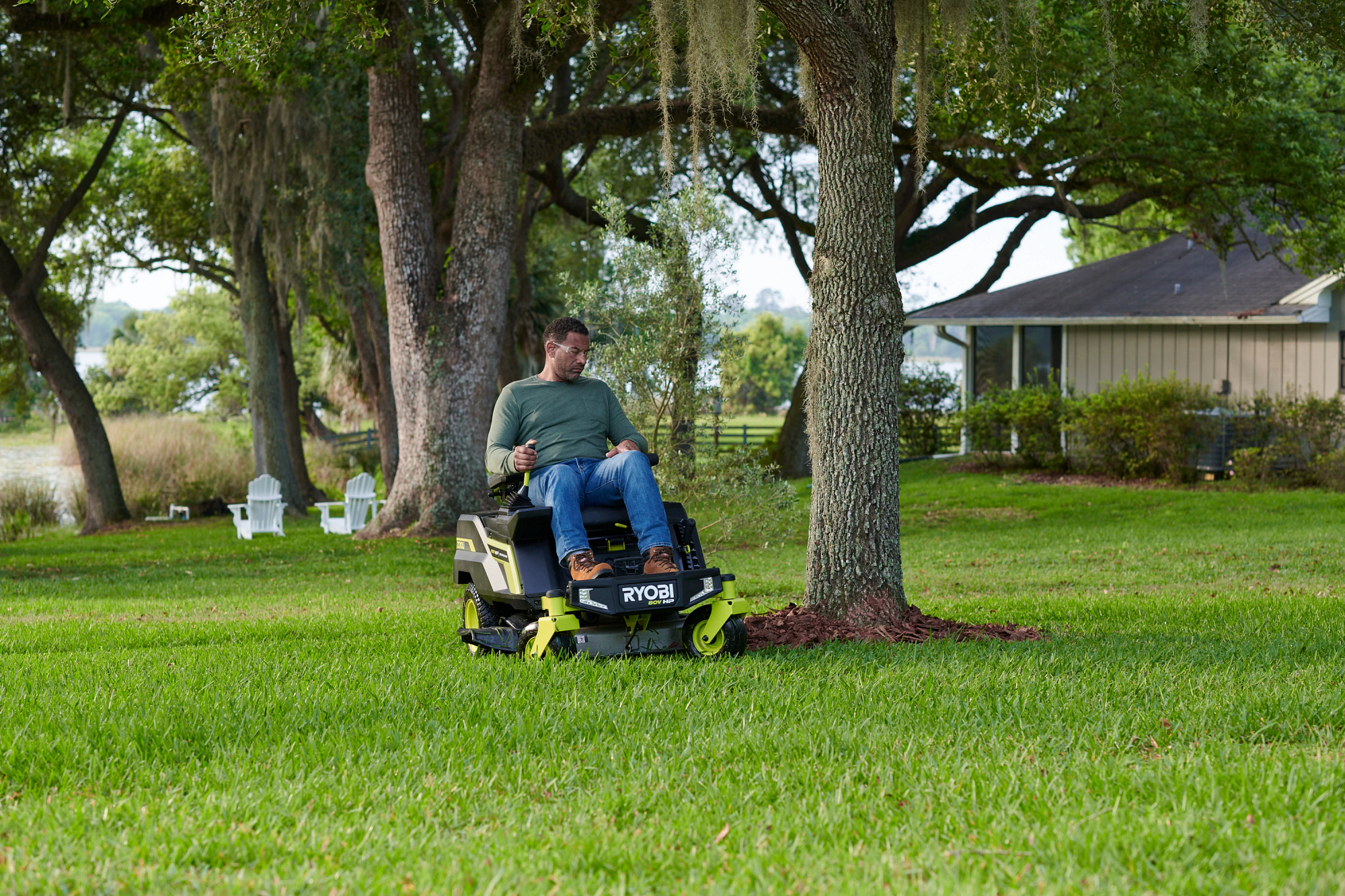 Product Features Image for 80V HP BRUSHLESS 30" LITHIUM ELECTRIC ZERO TURN RIDING MOWER.
