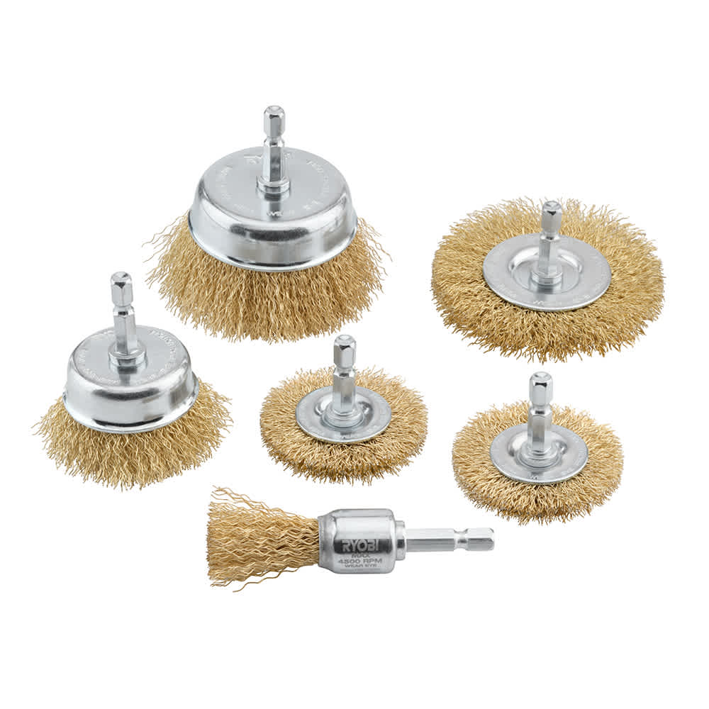 6 PC. WIRE WHEEL ASSORTMENT SET