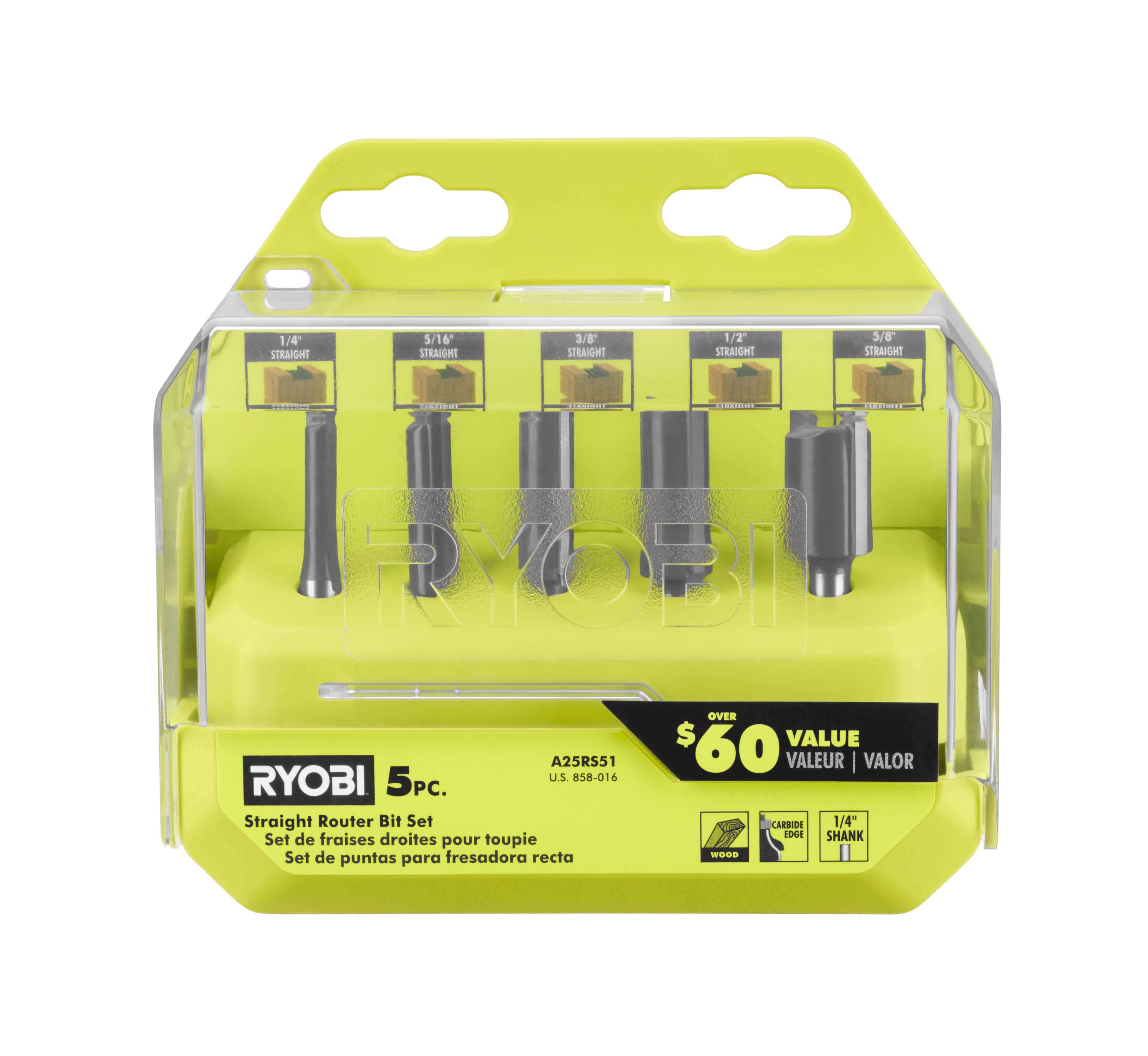 Feature Image for 5 PC. STRAIGHT ROUTER BIT SET.